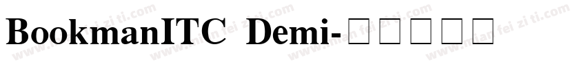 BookmanITC Demi字体转换